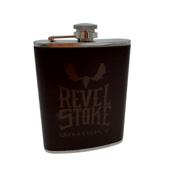 Revel Stoke Whisky Flask 8oz Stainless Steel Whiskey - Picture 1 of 6